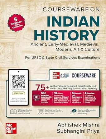 Indian History Courseware (English) for UPSC CSE 2025-26 by Abhishek Mishra and Subhangini Priya