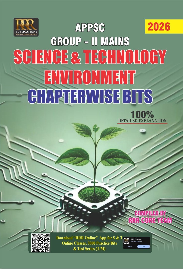 (E/M)RRR PUBLICATIONS APPSC GROUP-2 SCIENCE&TECHNOLOGY CHAPTERWISE BITBANK